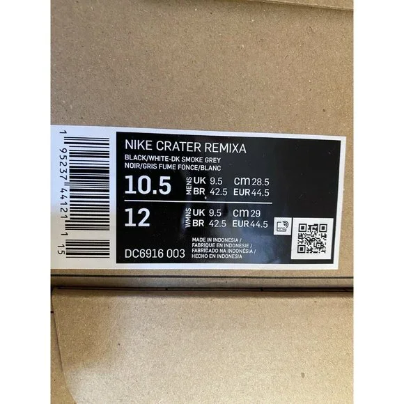 NIKE Crater Remixa Black/White NWT DC6916 003 Women’s 12 - Picture 11 of 11